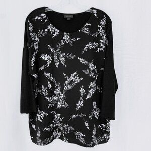 J JILL WEAREVER COLLECTION Floral Solid Top